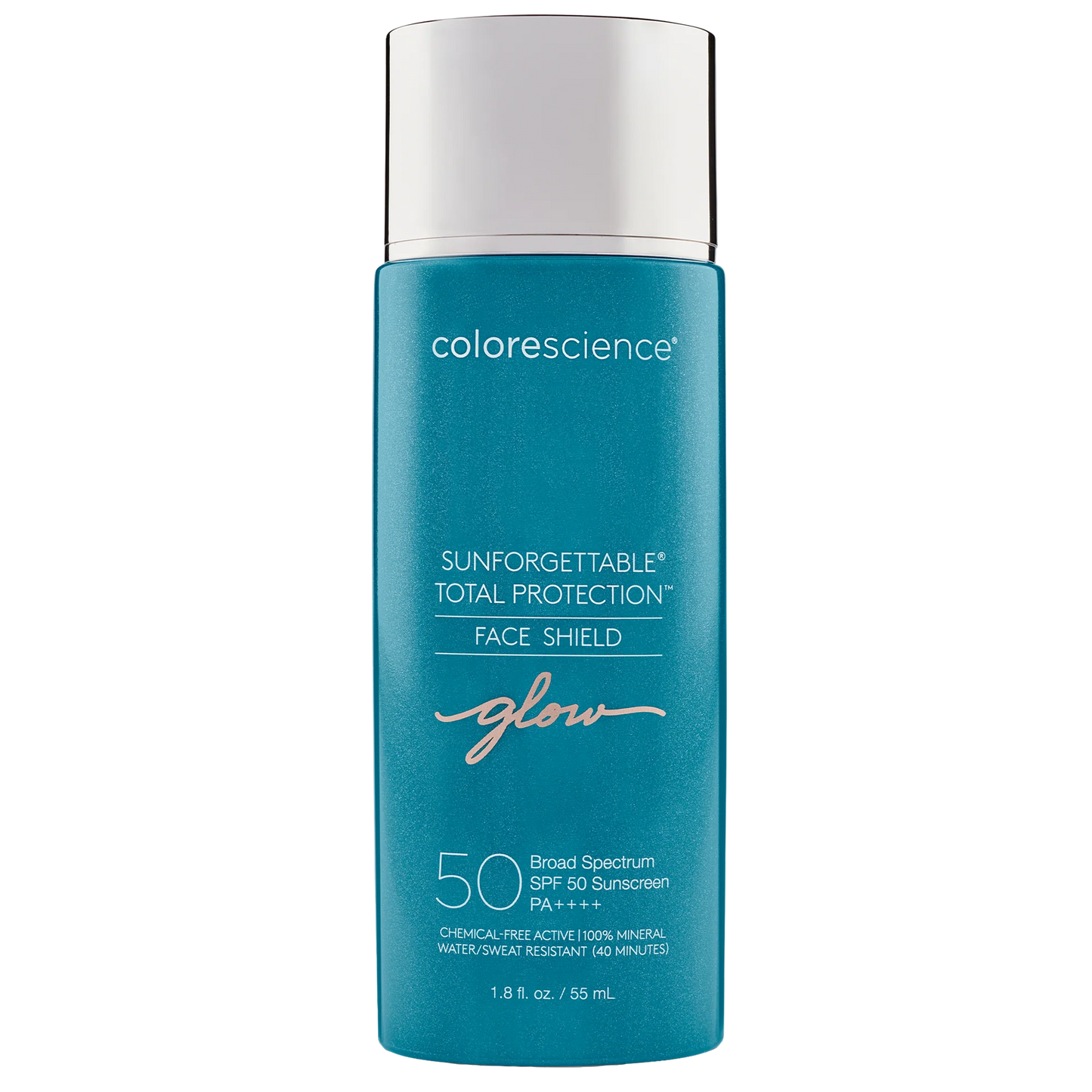 Colorescience Sunforgettable Total Protection Face Shield bottle on a white background