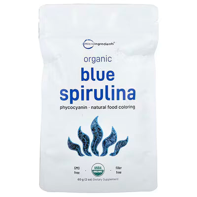 MicroIngredients Organic Blue Spirulina Powder