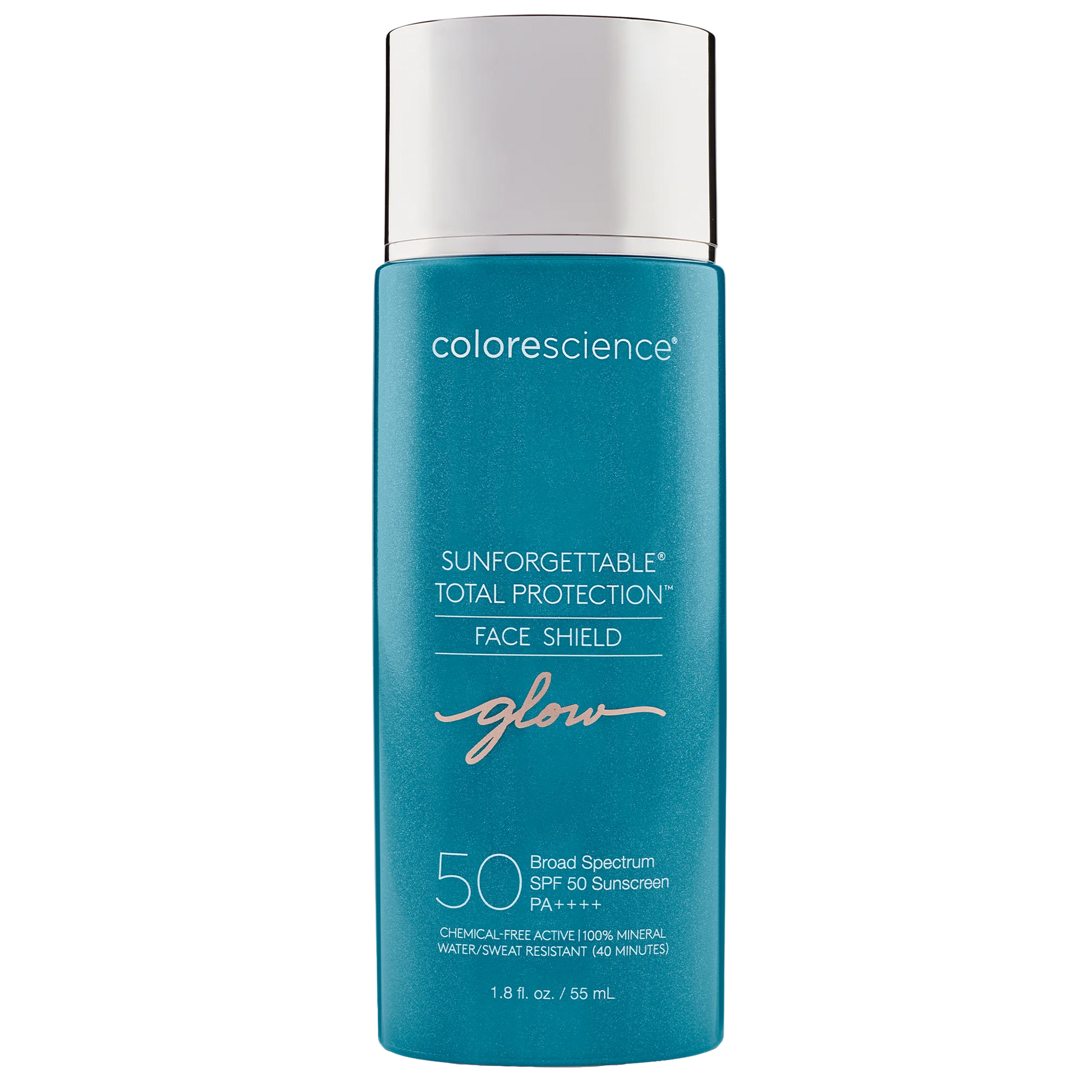 Colorescience Sunforgettable Total Protection Face Shield bottle on a white background