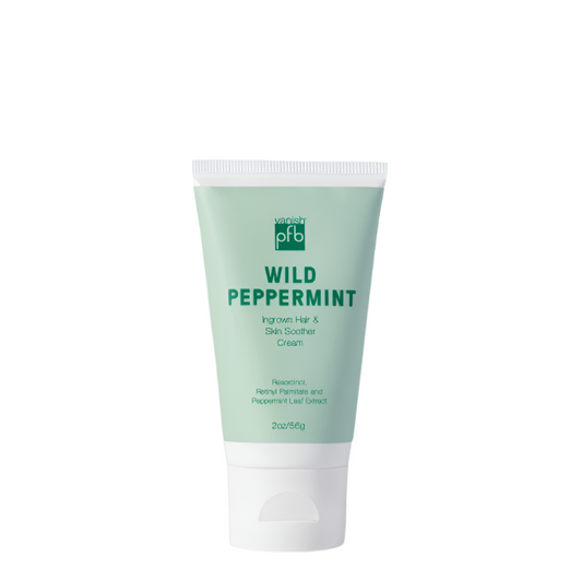 Tube of Wild Peppermint cream on a white background