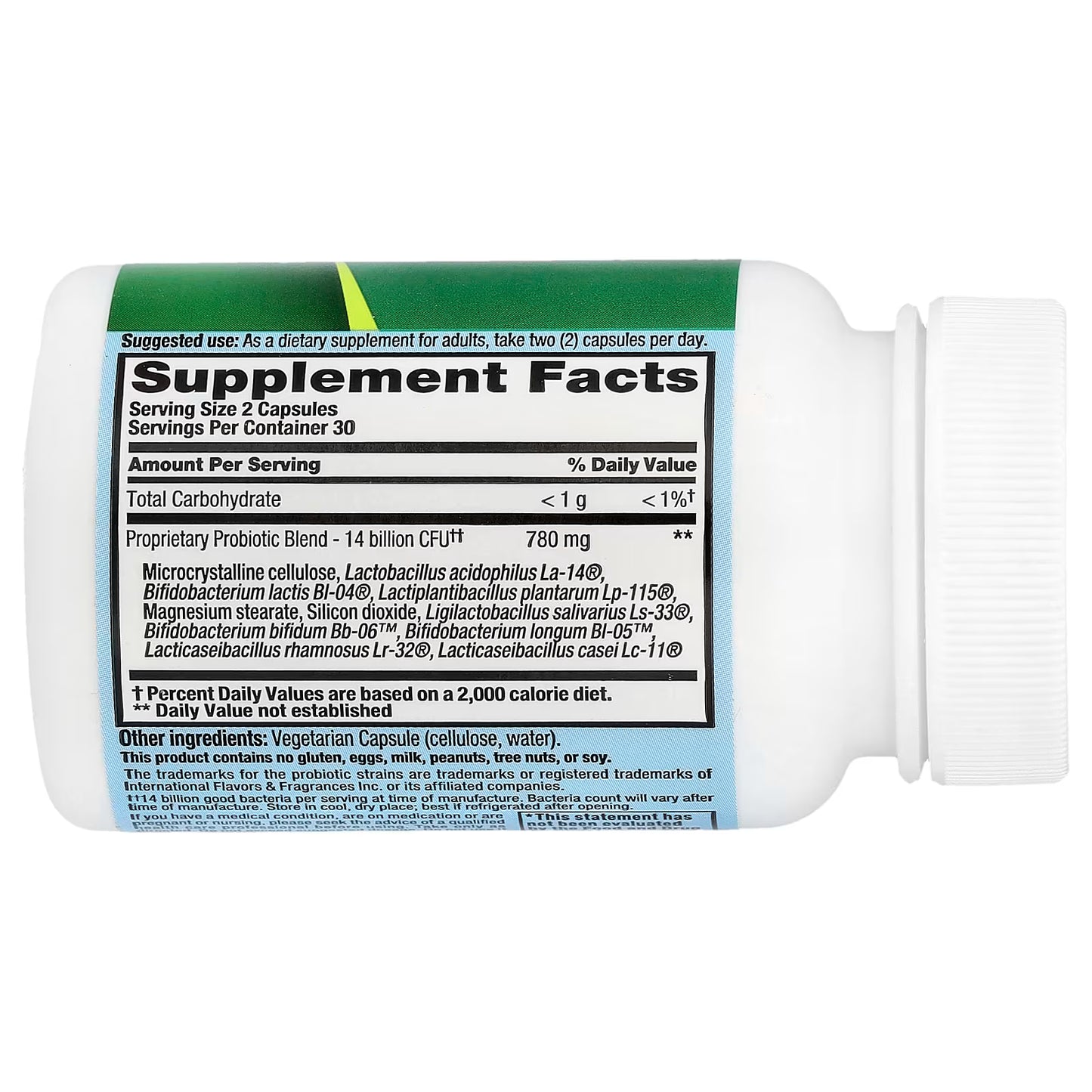 PB8 Pro-Biotic Vegetarian 14 Billion CFU – 60 Veggie Capsules