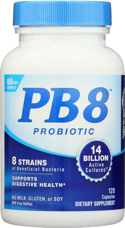 PB8 Pro-Biotic Acidophilus 14 Billion CFU – 120 Capsules