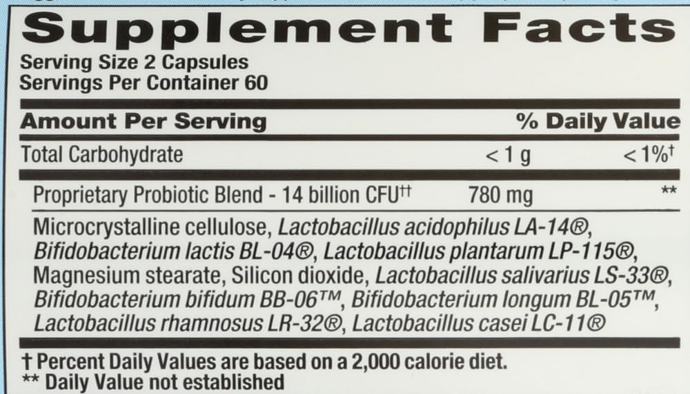 PB8 Pro-Biotic Acidophilus 14 Billion CFU – 120 Capsules