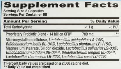 PB8 Pro-Biotic Acidophilus 14 Billion CFU – 120 Capsules