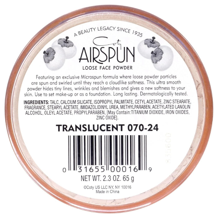 airspun loose translucent powder