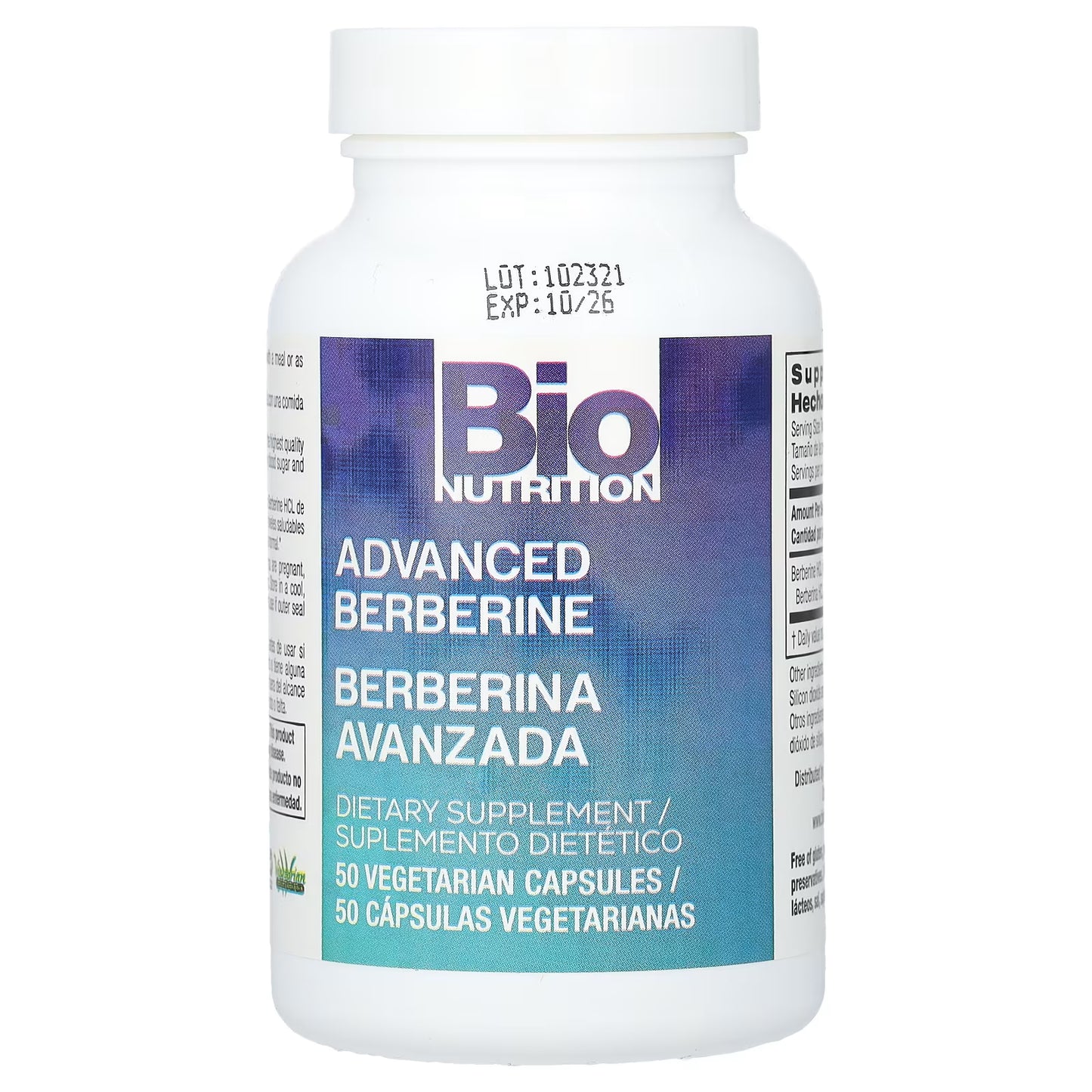 Bio Nutrition Advanced Berberine 1,200 mg – 50 Vegetarian Capsules
