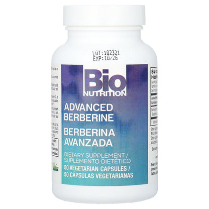 Bio Nutrition Advanced Berberine 1,200 mg – 50 Vegetarian Capsules