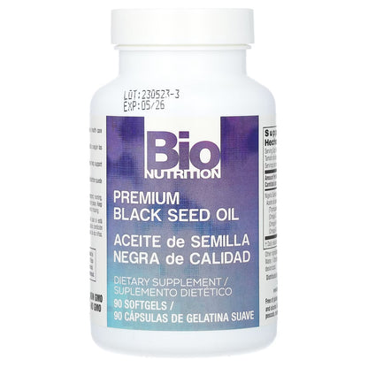 Bio Nutrition Premium Black Seed Oil 1,000 mg – 90 Softgels