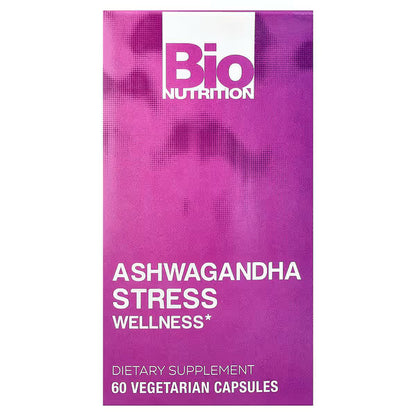 Bio Nutrition Ashwagandha Stress Wellness – 60 Vegetarian Capsules