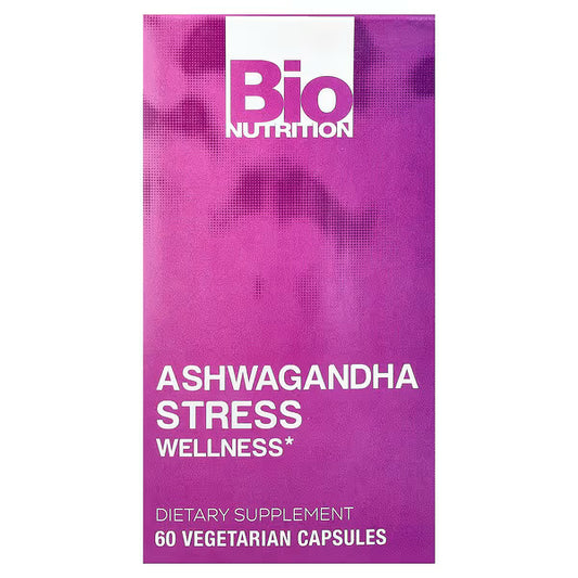 Bio Nutrition Ashwagandha Stress Wellness – 60 Vegetarian Capsules
