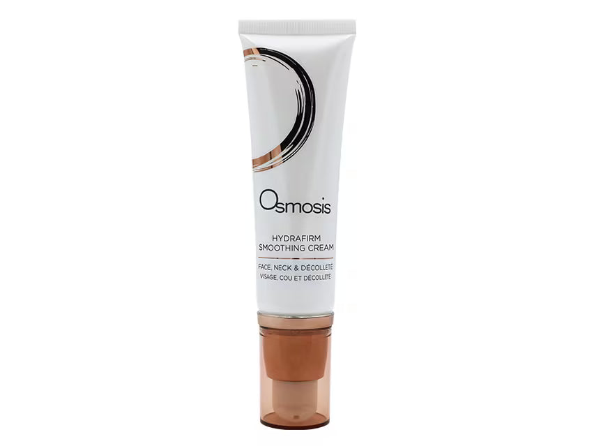 Osmosis Hydrafirm smoothing cream tube on a white background